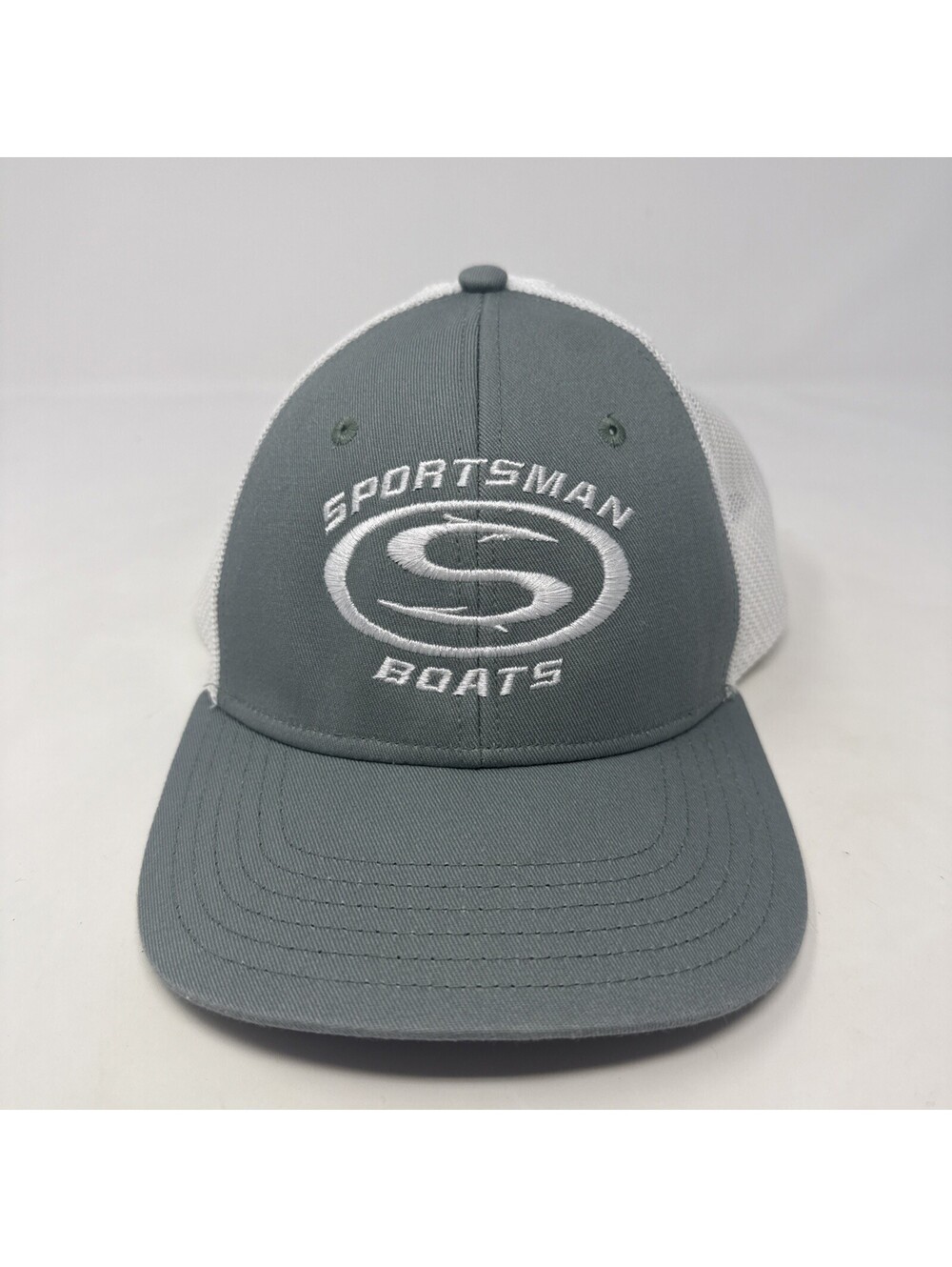 Sportsman Boats Grey And White Hat Adjustable